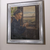 Oil On Canvas Study Of A Boy By Christian Aigens