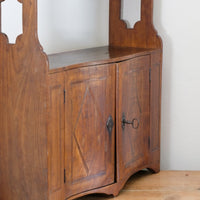 serpentine inlaid wall cabinet fruitwood