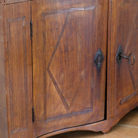 parquetry inlaid cabinet door detail