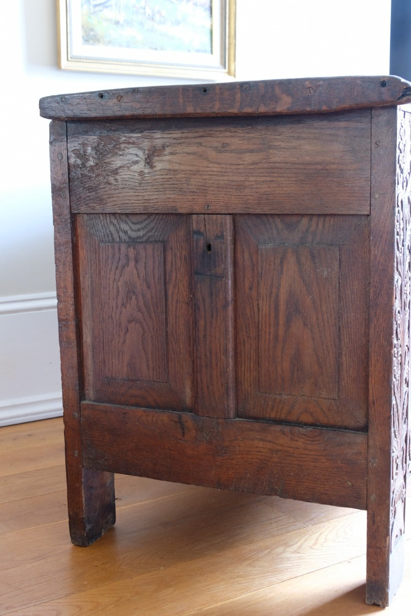 Georgian oak coffer chest