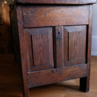 Georgian oak coffer chest