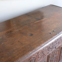 single plank oak lid coffer