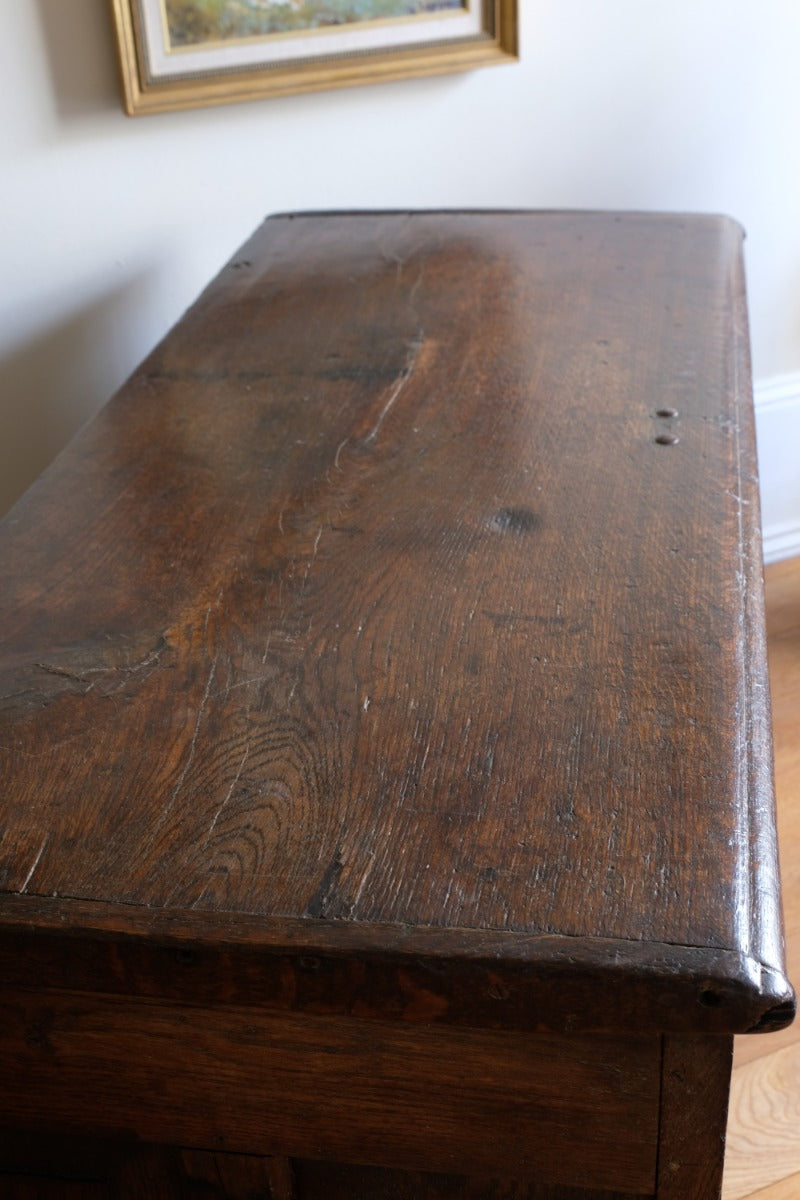 peg joined oak frame chest