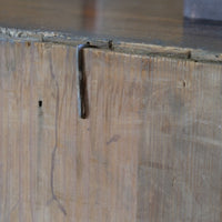 Antique Isho Tansu three-drawer cedar chest with iron corner reinforcements