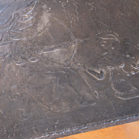 Mid 20th Century Coffee Table Wrought Iron & Repoussé Pewter Top