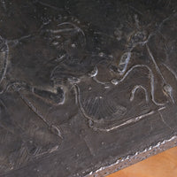 Mid 20th Century Coffee Table Wrought Iron & Repoussé Pewter Top