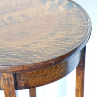 Edwardian oak plant stand circa 1910 front view