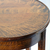 Edwardian oak plant stand circa 1910 front view