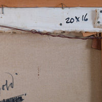 Still life oil painting of garden flowers by John Codner RWA - oil on canvas