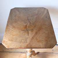 George III wine table in light flamed mahogany finish with rectangular top