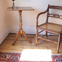 George III wine table in light flamed mahogany finish with rectangular top