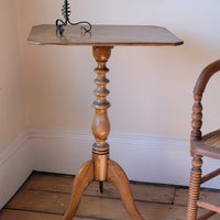 George III wine table in light flamed mahogany finish with rectangular top