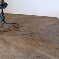 George III wine table in light flamed mahogany finish with rectangular top