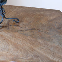 George III wine table in light flamed mahogany finish with rectangular top