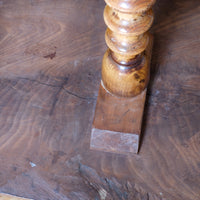 George III wine table in light flamed mahogany finish with rectangular top