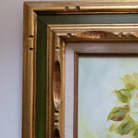 Yeiser signature on yellow roses painting
