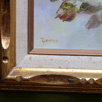 Yeiser signature on yellow roses painting