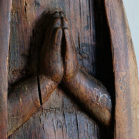 Antique carved sculpture statue of the Madonna