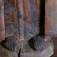 Antique carved sculpture statue of the Madonna