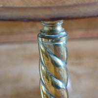 Victorian Brass Telescopic Wine Table with Lion’s Paw Feet