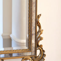 Italian Baroque Style Giltwood Wall Mirror, Dated 1957