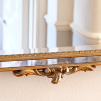 Italian Baroque Style Giltwood Wall Mirror, Dated 1957