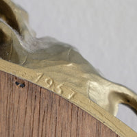 Back of the Italian Baroque Giltwood Wall Mirror 1957