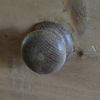 Antique pine linen press with 3 graduated drawers circa 1890