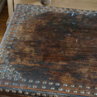 Antique Zanzibar coffer with brass straps