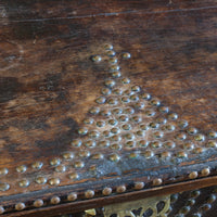 Antique Zanzibar coffer with brass straps