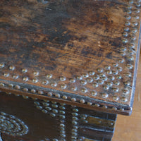 Antique Zanzibar coffer with brass straps