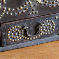 Antique Zanzibar coffer with brass straps