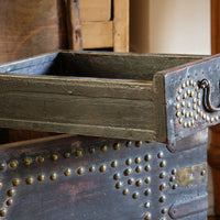 Antique Zanzibar coffer with brass straps