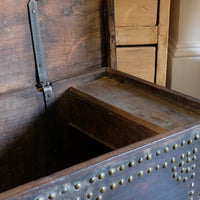 Antique Zanzibar coffer with brass straps