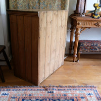 Antique pine single door pantry cupboard with tongue & groove panels