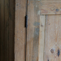Antique pine single door pantry cupboard with tongue & groove panels