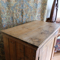 Antique pine single door pantry cupboard with tongue & groove panels