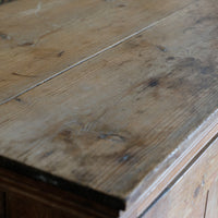 Antique pine pantry cupboard with single door and shaker style