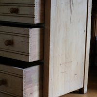 Antique ash chest of three graduated drawers circa 1910