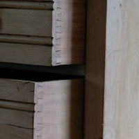 Antique ash chest of three graduated drawers circa 1910