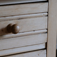 Antique ash chest of three graduated drawers circa 1910