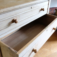 Antique ash chest of three graduated drawers circa 1910