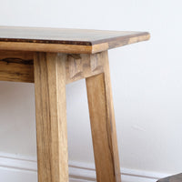 Arts & Crafts Mission Console Table in Rare Black Limba Wood