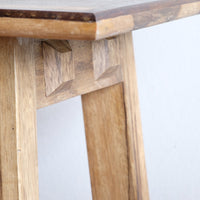 Arts & Crafts Mission Console Table in Rare Black Limba Wood