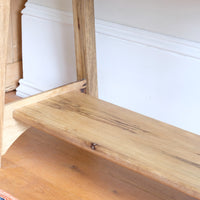 Arts & Crafts Mission Console Table in Rare Black Limba Wood