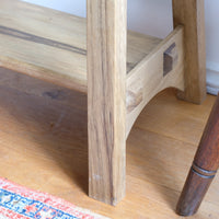 Arts & Crafts Mission Console Table in Rare Black Limba Wood