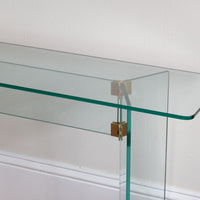 Leon Rosen style modern glass hall table
