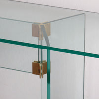 Leon Rosen style modern glass hall table