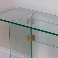 Leon Rosen style modern glass hall table