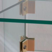 Leon Rosen style modern glass hall table